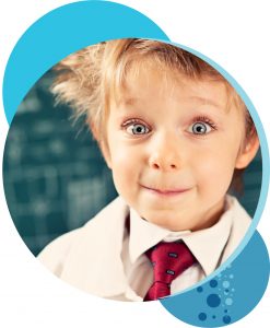 Child looking surprised